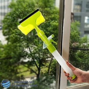 SKY E-COMMERCE CO.Ltd COD 3 in1 Double Sided Towel Scraper Glass Wiper Cleaner With Watering Sprayer