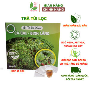 Trà túi lọc cà gai leo đinh lăng (hộp 40 gói) cà gai leo rễ đinh lăng Bảo Khang thanh nhiệt mát gan giúp ngủ ngon thiếu máu não