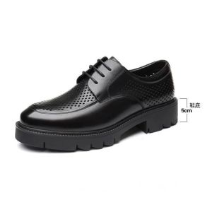 Ychion da thật Giày Nam Giày nâng chiều cao đế xuồng 8cm 10cm tăng chiều cao Chiều cao giày nam giày tây