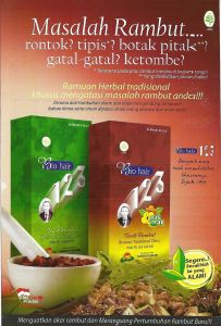 Bio Hair 123 Biohair 123 HairTonic Perawatan Rambut Tradisional - Coklat