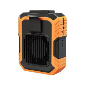 JKDESIGN 4000mAh Quạt gắn eo Sạc dự phòng Đèn pin Quạt điện mini Bền Làm mát Quạt kẹp thắt lưng Ngoài trời