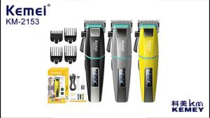 Kemei KM-2153 Rechargeable Hair Clipper Fine Blade LED Display 2000mAh Motor Mens Hair Cutting Mach