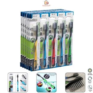 Bộ 3 bàn chài đánh răng than tre hoạt tính Hàn Quốc lông mịn đánh sạch mọi vểt bản bám trên răng