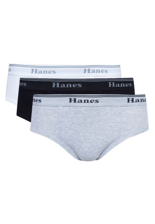 Hanes 3-Pack Premium Hipster Brief 1101 Premium Cotton Spandex