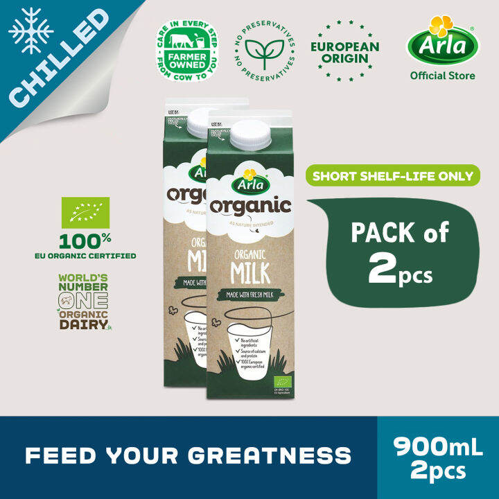 Arla Organic Fresh Full Cream Milk 900ml 2-Pack | Lazada PH