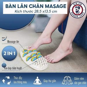 Bàn Lăn Massage Chân 2in1 Xoay 360° – Xoa Bóp Huyệt Đạo Giảm Nhức Mỏi & Thư Giãn Tại Nhà