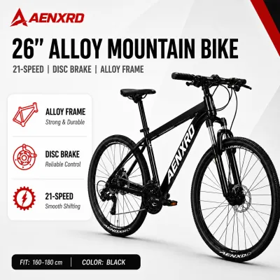 AENXRD Mountain Bike Japan 24/26 inch For Adult Bike 21 SPEED Positioning Gear alloy frame