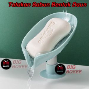 BB7 - Tatakan Sabun Batang Bentuk Daun / Tempat Sabun Batang Daun Holder Sabun