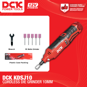 DCK KDSJ10 Cordless Die Grinder 10mm / Gerinda Lurus Baterai 10 mm