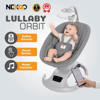 NEW Mastela Premium Swing V2 Lullaby Orbit Auto Electric Music Cradle Chair & Baby Rocker | Foldable Manual Rocker