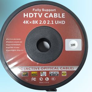 HDMI 2.0 cáp sợi quang OM3 4K 60HZ optical 30m mạ vàng 24k