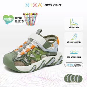Dép Quai Hậu HOBIBEAR E152361205 Green Xixa by Fandy Kids Có Đế TPR Cao Cấp Phòng Chân bẹt Cho Bé