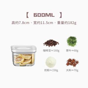 Airtight Container Food Storage Box Food Sealed Tank Food Keeper Food Storage Container Food Preservation Storage Jar with Lock Lid Food Canister