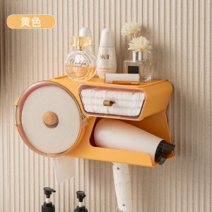 Punch Free Bathroom & Hair Dryer Storage Shelf