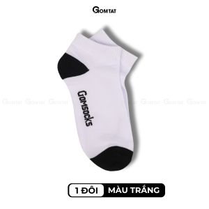 Tất cổ ngắn GOMTAT trơn basic vớ cổ thấp chất liệu sợi cotton mềm mịn hút ẩm thoáng khí khử mùi êm chân - GOMSOCKS-NGAN-1DOI