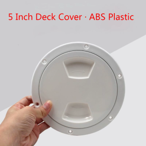 Round Deck Inspection Access for Hatch Cover Plastic White Screw Out Deck Inspection Plate For Yacht Marine 5