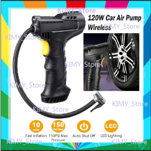 🌸Local Seller🌸 Wireless Air Pump Portable Electric Tire Pump Car Inflator Pump Tayar Kerata 无线智能轮胎充气泵