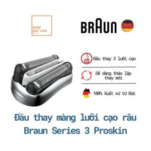 Đầu Cạo Braun 32S Thay Thế Cho Máy Braun Series 3 360s  370s 380s 370cc 390cc 395cc 3080s 3090cc [ Shop Đức Vân ]