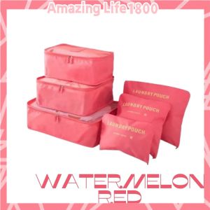 Portable 6 in 1 Travel Luggage Storage Bag Multi Size Laundry Essential Bag Packing Clothes Organizer Cloth Bag Pouch