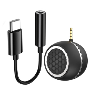 Portable Mini Speaker Sound Box Type C 3.5mm Plug Mobile Phone Amplifier External Wireless Speaker for Smartphone Tablet