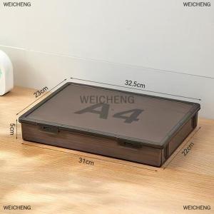 [COD] WEICHENG 1PC tài liệu tổ chức hộp hộ gia đình giấy chứng nhận tập tin A4 hộp thông tin quan trọng đăng ký cuốn sách bụi bằng chứng lưu trữ trường hợp