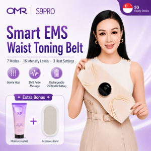 【Celebrity Picks】OMR S9PRO Multifunctional Smart Massager EMS Pulse Full-Body Sculpting Belt Abdominal Trainer | 21 Microcurrent Massage Modes+3-Level Constant-Temperature Belly Warm
