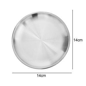 Stainless Steel Brass Gold Plate Roasted Meat Salad Basin Dining Table Storage Plate