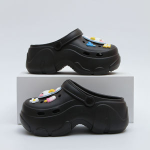 [Free Shipping] Summer Sleeping Rabbit High-Heeled Clogs for Women Comfortable for Outdoor Wear Lightweight Non-Slip Bathroom Half Slippers for Men In-Stock Couples Model