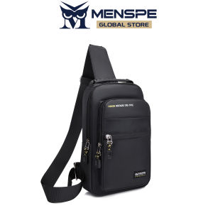 MENSPE Mens Chest Bag Cross-Body Bag Waterproof Shoulder Bag Sports Bag Large Capacity Casual Bag Messenger Bag  Outdoor Fitness Bag Travel Bag Business Bag For Men