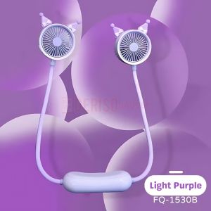 DERISO Portable Neck Fan Foldable Fan Hands Free Bladeless Hanging Sport Cooling Fan 3 Speed