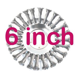 Derusting Weeding Wheel Brush 6 inch 8 inch Grass Cutter Potong Rumput Trimmer Grass Weed