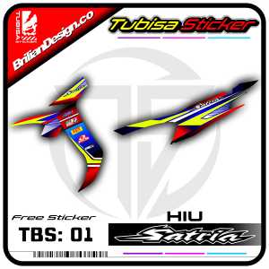 Sticker Striping Satria Hiu Semi Full - Stiker Striping Variasi Motor Satria Hiu. TBS.SF.01