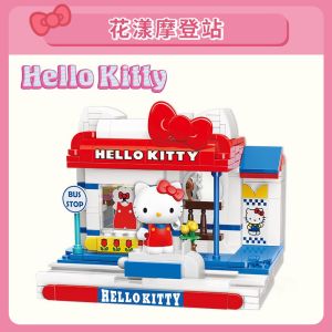 🇲🇾Keeppley Sanrio Cartoon Building Block 三丽鸥街景帕恰狗库洛米积木拼装模型儿童玩具礼物 Puzzle Connection Kid Toys Gift Kuromi Melody