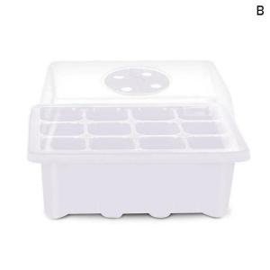Seedling Tray 12 Holes With Cover Dome Lid Nursery Germinating Seedling Plant Tray Vege Flower Grow Box