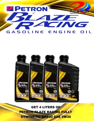 Petron Blaze Racing Fully Synthetic BR830 SAE 5W-30 (4 Liters)