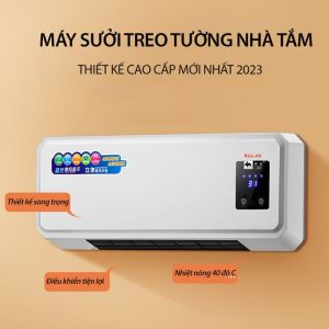 Máy Sưởi Công Nghệ Ceramic Rulax Sưởi Gốm Cao Cấp Công Suất 2000W - Sưởi Ấm Treo Không Gian Phòng Khách Nhà Tắm Màn Hình LED Hiển Thị Thông Mình - Sưởi Ấm Nhanh Không Gây Khô Da Kèm Điểu Khiển Thông Minh Hàng Chính Hãng