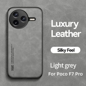 Funda For Xiaomi Poco F7 Pro 5G Luxury Leather Shockproof Case For Pocco Poko Little F7Pro F 7 Pro PocoF7Pro Car Magnetic Cover