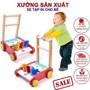 [Siêu Rẻ] Xe Tập Đi Bằng Gỗ 3 Con Gà Cao Cấp Cho Bé Yêu  bh 6 tháng
