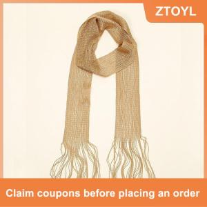 【ZTOYL】 Lightweight Fringe Tassel f Long Solid Color Waist Belt for Women Flowing Cape Single Tone Style