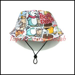 Topi Bucket Tali Anak Perempuan sublime terbaru
