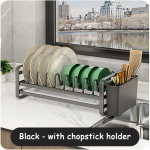 niom 1-Tier dish rack kitchen organizer plate organizer dish storage rack Dish Drying Rack Countertop Plate