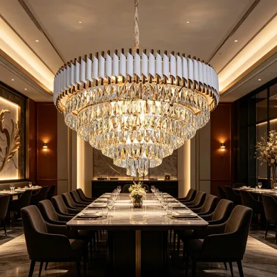 LED Candle lights Modern Lust Pendant Lamp Hanging Ceiling Light Lampu Gantung Siling crystal Chandelier Lamps deco room