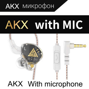 หูฟัง HiFi มีสาย QKZ AKX Copper ของแท้สำหรับเล่นกีฬาหูฟังสำหรับวิ่งเบสชุดหูฟังเพลงสเตอริโอหูฟังพร้อมไมโครโฟนลดเสียงรบกวน3.5Mm AUX แบบใสสำหรับสมาร์ทโฟนทุกแบบ