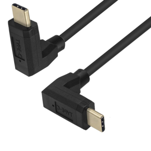 10Gbps USB C Male to Male USB C Right Angle Charging Cable Data Sync Replacement for Phone Tablet Laptop Accessories