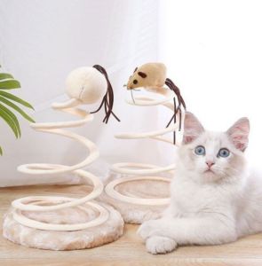 Đồ Chơi Lò Xo Cao Cấp Kèm Chuột Vui Nhộn dành cho Mèo