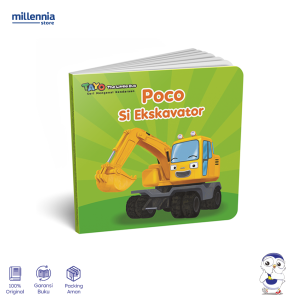 Noura Kids - Buku Anak Tayo Seri Mengenal Kendaraan Poco Si Ekskavator Boardbook - Cerita Anak - Millennia