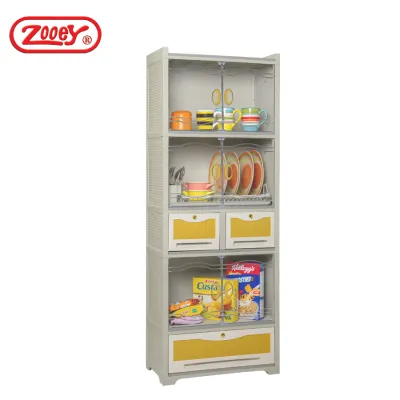 Zooey Master Deluxe 2 Tone Dish Cabinet Stock No. MD-909