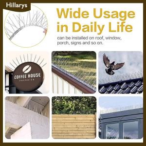 [Hillarys] Stainless Steel Pigeon Spikes Bird Repeller Deterrent Traps Anti-bird Repellent Pest Control Garden Balcony Thorn Nail Kit