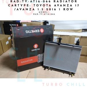 RADIATOR CARTYPE: TOYOTA AVANZA 17 /AVANZA 1.3 2016 1 ROW