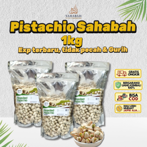 Kacang Pistachio Fustuk 1kg Premium Panggang Renyah Pistacio Oleh Oleh Haji Umroh Cemilan Sehat